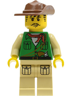 Minifig  Lego Adventurers adv024 Johnny Thunder (Expedition)