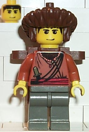Minifig  Lego Adventurers adv029 Sherpa Sangye Dorje with Backpack