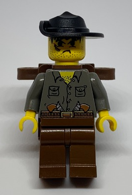 Minifig   adv042 Rudo Villano / Max Villano - Brown Backpack