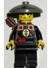 Minifig  Lego Adventurers adv047 Dragon Fortress Guard - Conical Helmet, Quiver