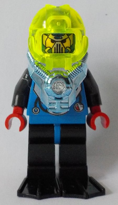 Lego Aquazone aqu031 Captain Hank Hydro - Black Flippers
