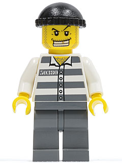 Prisonnier cty0007 - Figurine Lego City à vendre pqs cher