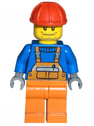 Ouvrier cty0011 - Figurine Lego City à vendre pqs cher