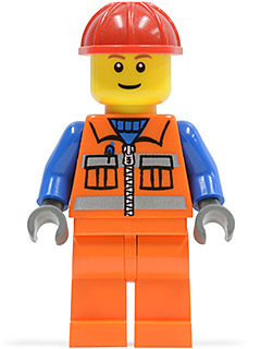 Ouvrier cty0014 - Figurine Lego City à vendre pqs cher