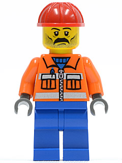 Ouvrier cty0016 - Figurine Lego City à vendre pqs cher