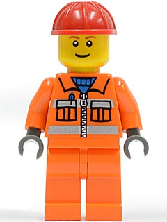 Ouvrier cty0031 - Figurine Lego City à vendre pqs cher
