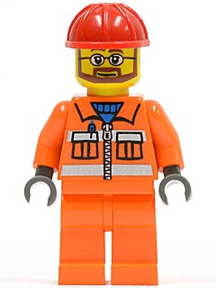 Ouvrier cty0032 - Figurine Lego City à vendre pqs cher