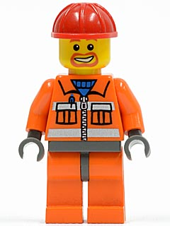 Ouvrier cty0041 - Figurine Lego City à vendre pqs cher
