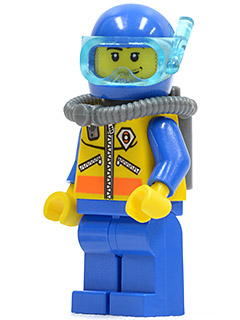 Plongeur cty0065 - Figurine Lego City à vendre pqs cher