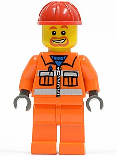 Ouvrier cty0111 - Figurine Lego City à vendre pqs cher