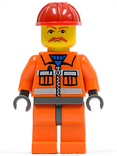 Ouvrier cty0124 - Figurine Lego City à vendre pqs cher
