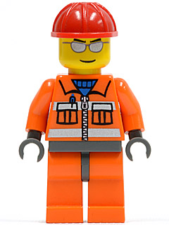 Ouvrier cty0125 - Figurine Lego City à vendre pqs cher