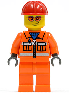 Ouvrier cty0132 - Figurine Lego City à vendre pqs cher
