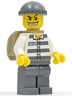 Prisonnier cty0203 - Figurine Lego City à vendre pqs cher