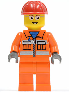 Ouvrier cty0246 - Figurine Lego City à vendre pqs cher