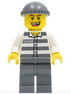 Prisonnier cty0253 - Figurine Lego City à vendre pqs cher