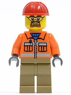 Ouvrier cty0366 - Figurine Lego City à vendre pqs cher