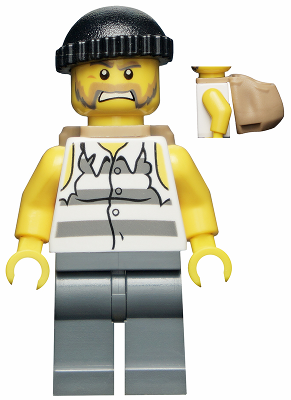Prisonnier cty0448 - Figurine Lego City à vendre pqs cher