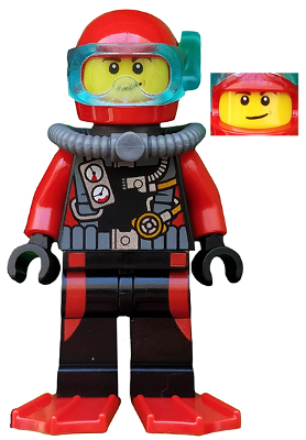 Scuba Diver cty0558 - Lego City minifigure for sale at best price