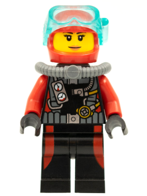 Plongeur cty0598 - Figurine Lego City à vendre pqs cher