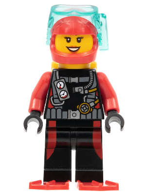 Plongeur cty0602 - Figurine Lego City à vendre pqs cher
