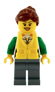 Pêcheuse cty0713 - Figurine Lego City à vendre pqs cher