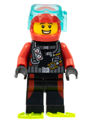 Plongeur cty0764 - Figurine Lego City à vendre pqs cher