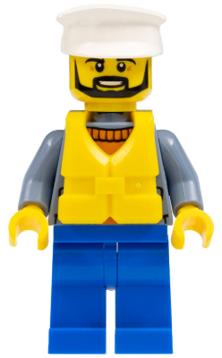 Ship captain cty0864 - Lego City minifigure for sale at best price