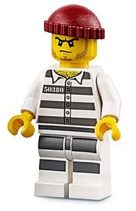 Prisonnier cty0954 - Figurine Lego City à vendre pqs cher