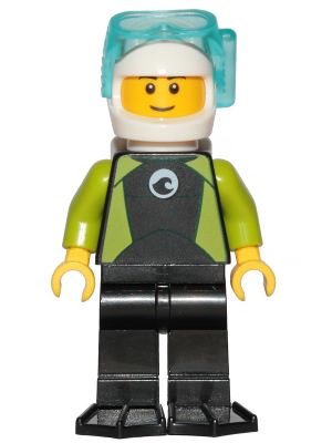 Plongeur cty1191 - Figurine Lego City à vendre pqs cher