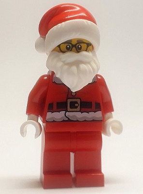 Lego® CTY1209 mini figurine City, Père Noël avec lunettes