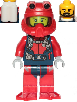 Plongeur cty1225 - Figurine Lego City à vendre pqs cher