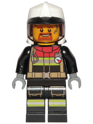 Firefighter cty1264 - Lego City minifigure for sale at best price