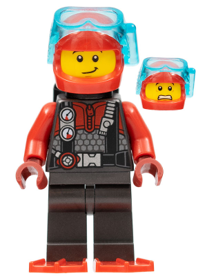 Plongeur cty1293 - Figurine Lego City à vendre pqs cher