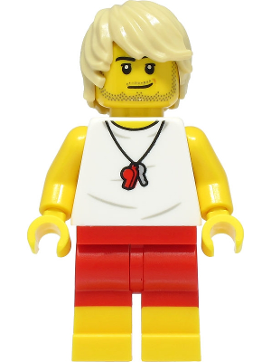 Beach lifegard cty1388 - Lego City minifigure for sale at best price