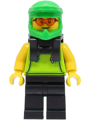 Food delivery cyclist cty1508 - Lego City minifigure for sale at best price