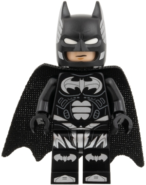 Minifig  Lego DC Comics Super Heroes sh1119  Batman - Black Suit with Silver Bats and Trim