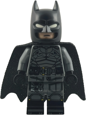 Minifig  Lego DC Comics Super Heroes sh1121  Batman - Dark Bluish Gray Suit, Cowl with White Eyes, Black Boots