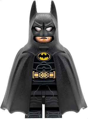Minifig LEGO DC Comics Super Heroes sh1153 Batman - Black Suit, One Piece Cowl and Straight Cape
