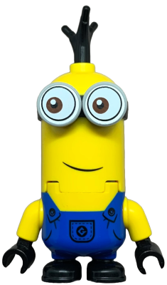 Minifig  Lego Despicable Me mnn016 Minion - Tall, Blue Overalls, Eyes Looking Sideways