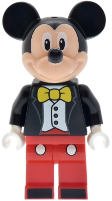 Minifig LEGO Disney dis197 Mickey Mouse - Tuxedo Jacket, Yellow Bow Tie