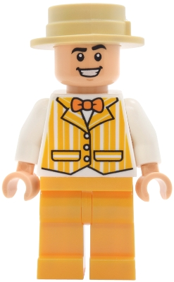 Minifig LEGO Disney dis198 Dapper Dans Quartet Member - Bright Light Orange Suit