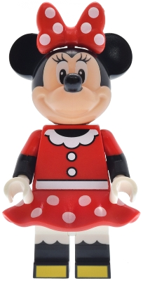 Minifig LEGO Disney dis202 Minnie Mouse - Red Polka Dot Plastic Skirt