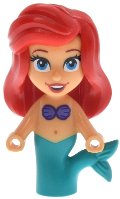 Minifig  Lego Disney dp237  Ariel, Mermaid (Medium Tan) - Micro Doll, Open Eyes