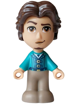 Minifig LEGO Disney dp244 Flynn Rider - Micro Doll, Dark Turquoise Jacket