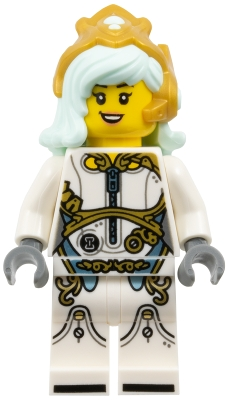Lego Dreamzzz drm093 Astrid - White Outfit, Light Aqua Hair, Gold Crown