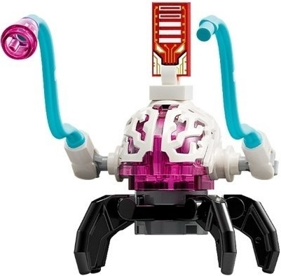 Lego Dreamzzz drm095 Cyber Brain Spider - 4 Legs, Medium Azure Appendages, Black Claws