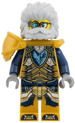 Minifig  Lego Dreamzzz drm110  Mr. Oz - Pearl Gold Suit and Armor, Dark Blue Arms