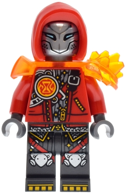 Minifig  Lego Dreamzzz drm112  Cooper - Robot with Red Hood and Trans-Orange Armor