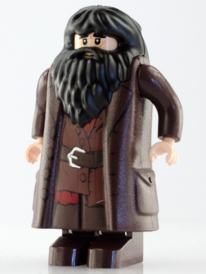 Lego Harry Potter minifigure HP111 Rubeus Hagrid dark brown topcoat from 2010 